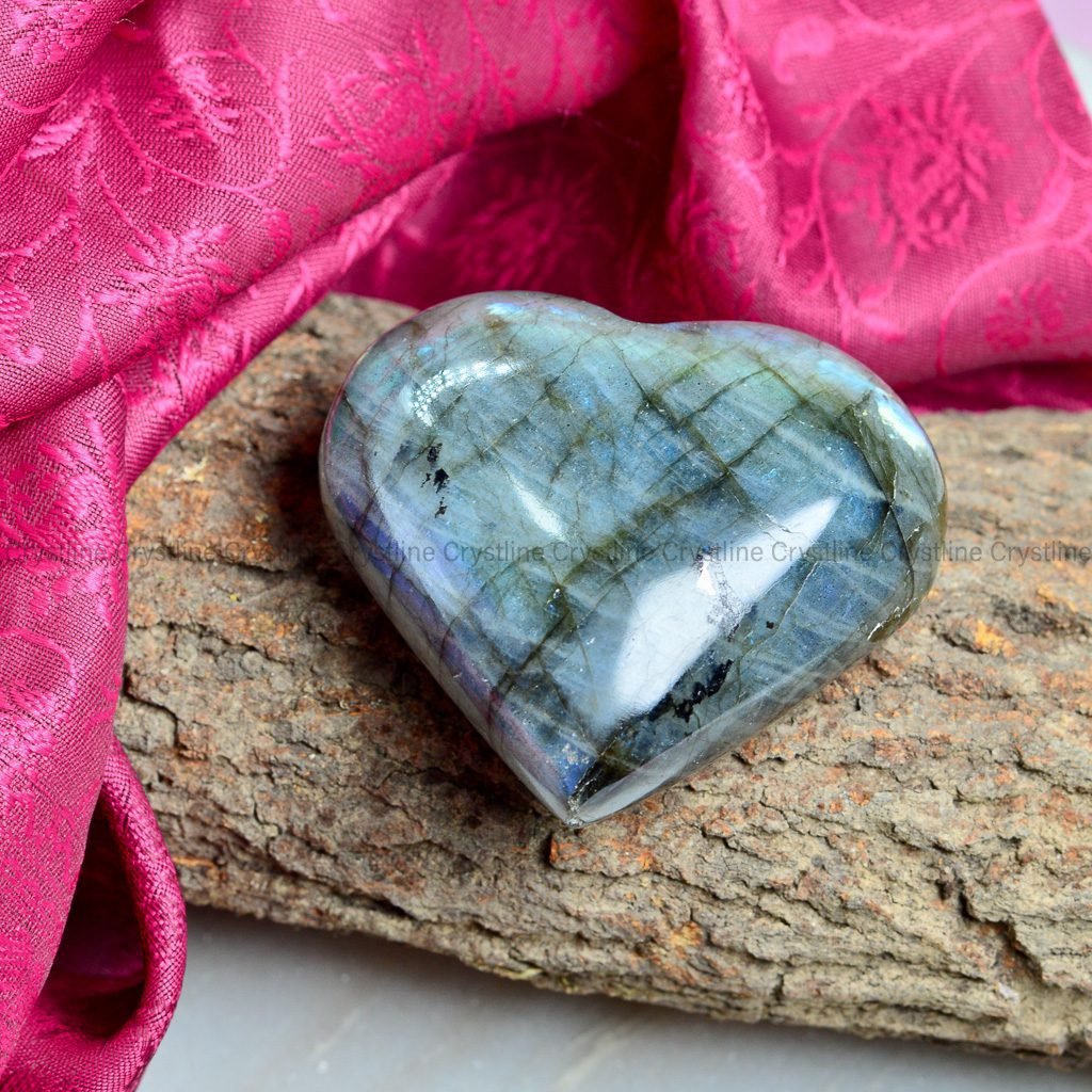 Labradorite Heart by Crystline