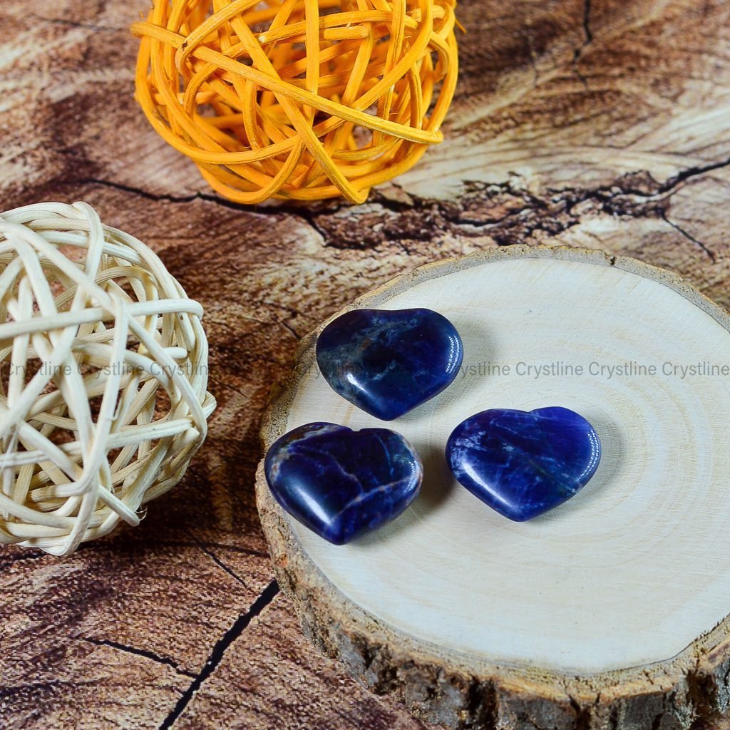 Lapis Lazuli Small Hearts by Crystline