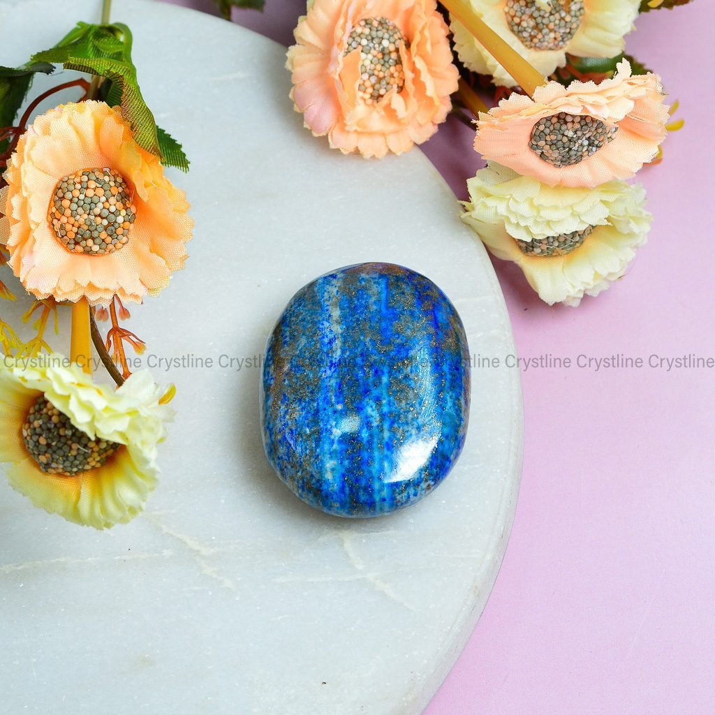 Lapis Lazuli Palm stone by Crystline