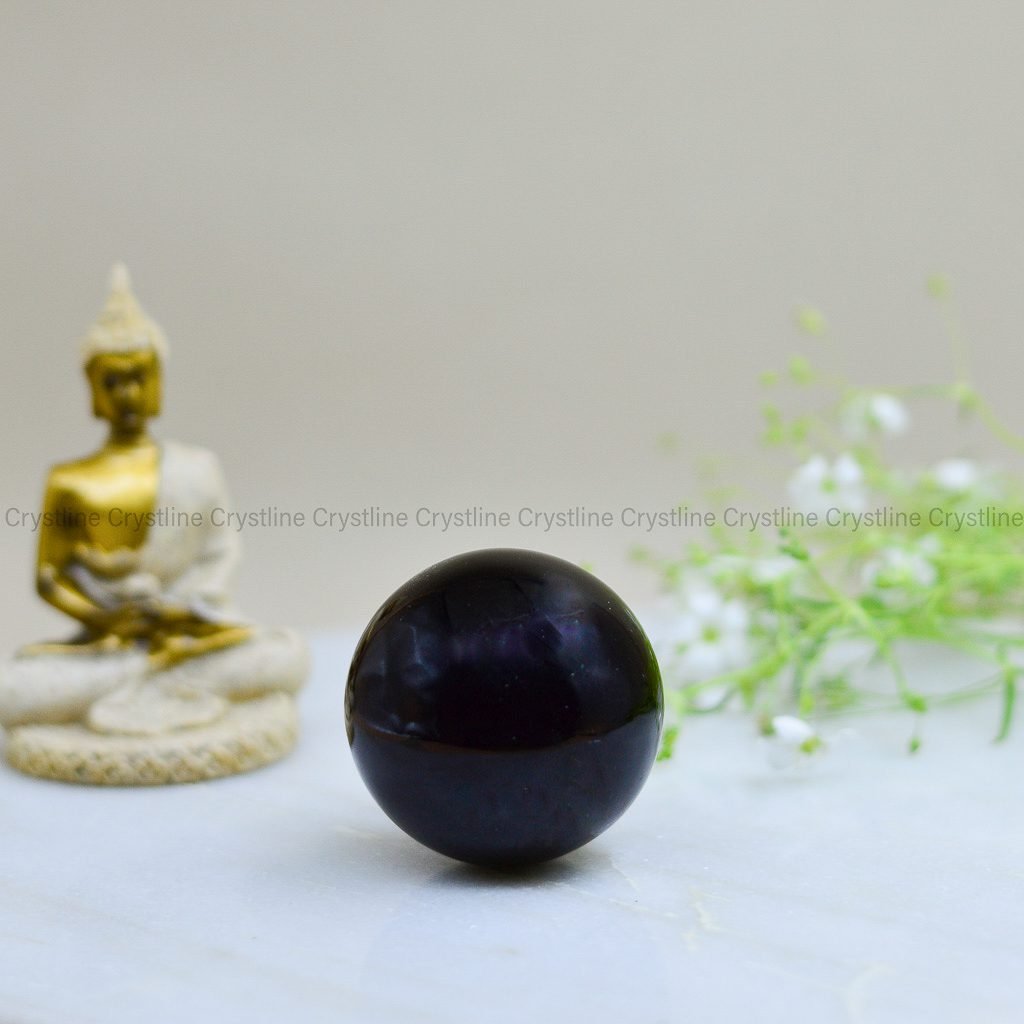 Black Tourmaline Sphere by Crystline