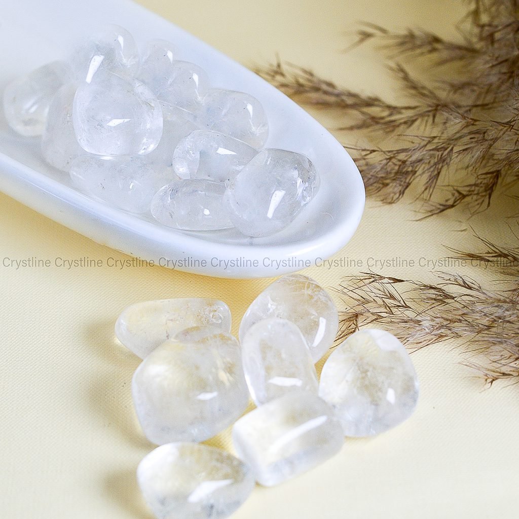 Clear Quartz Tumbled Stones by Crystline