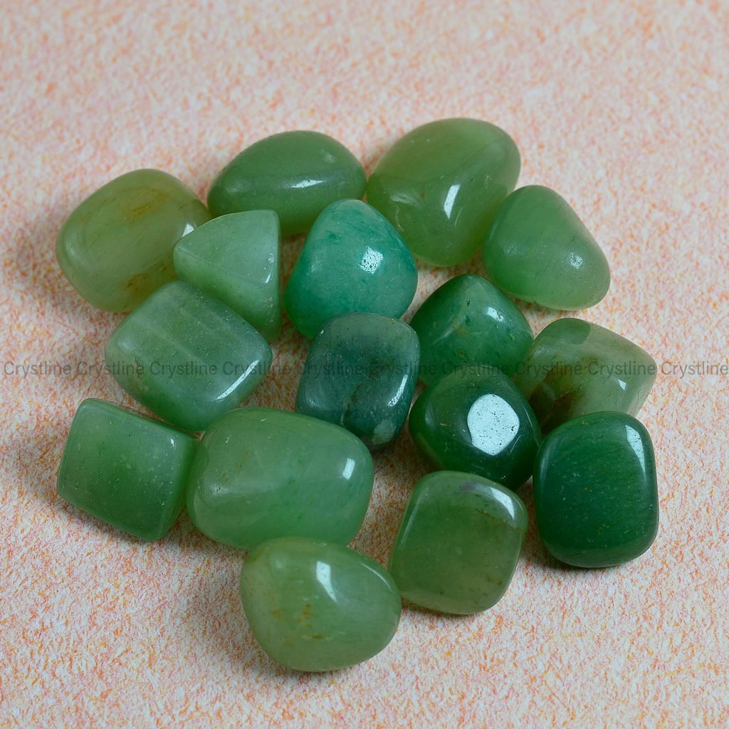 Green Aventurine Tumbled Stones by Crystline
