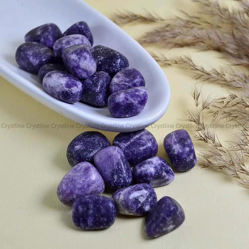 Lepidolite Tumbled Stones by Crystline
