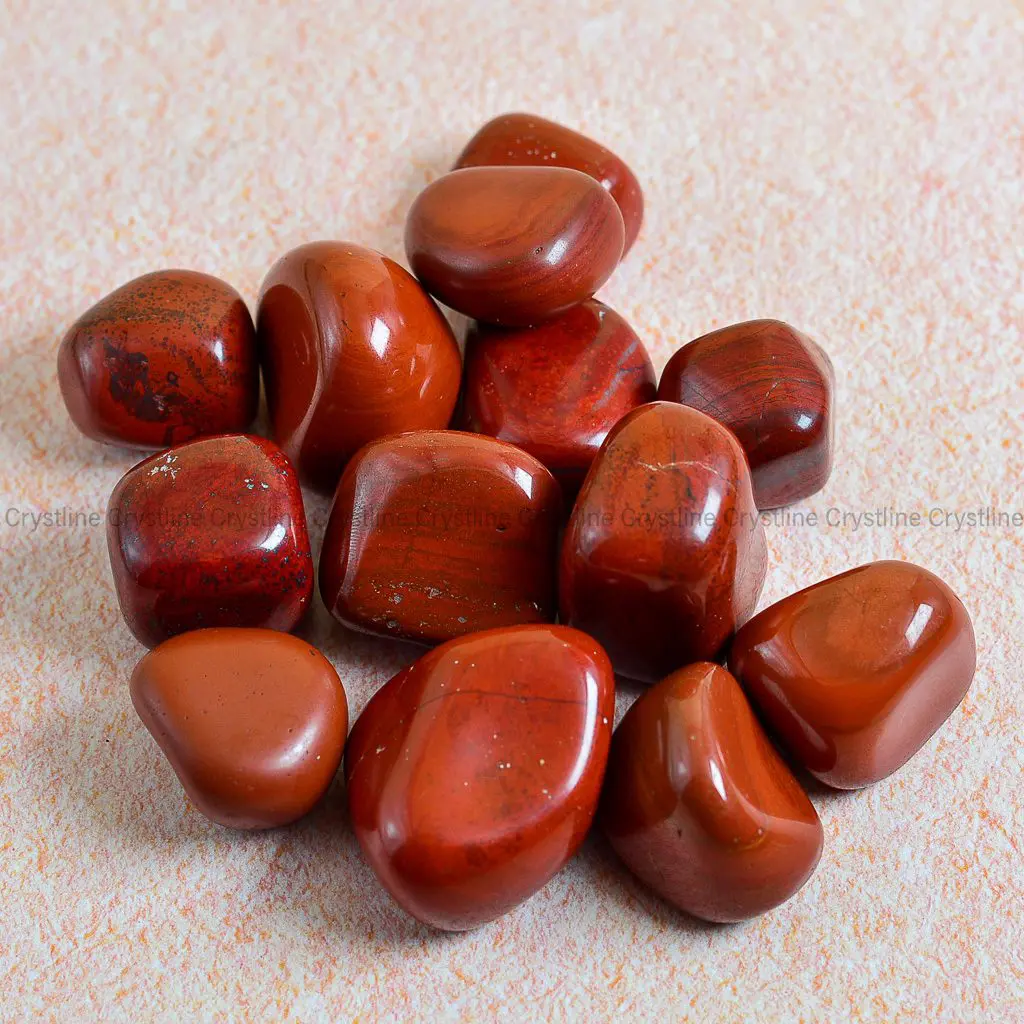 Red Jasper Tumbled Stones by Crystline