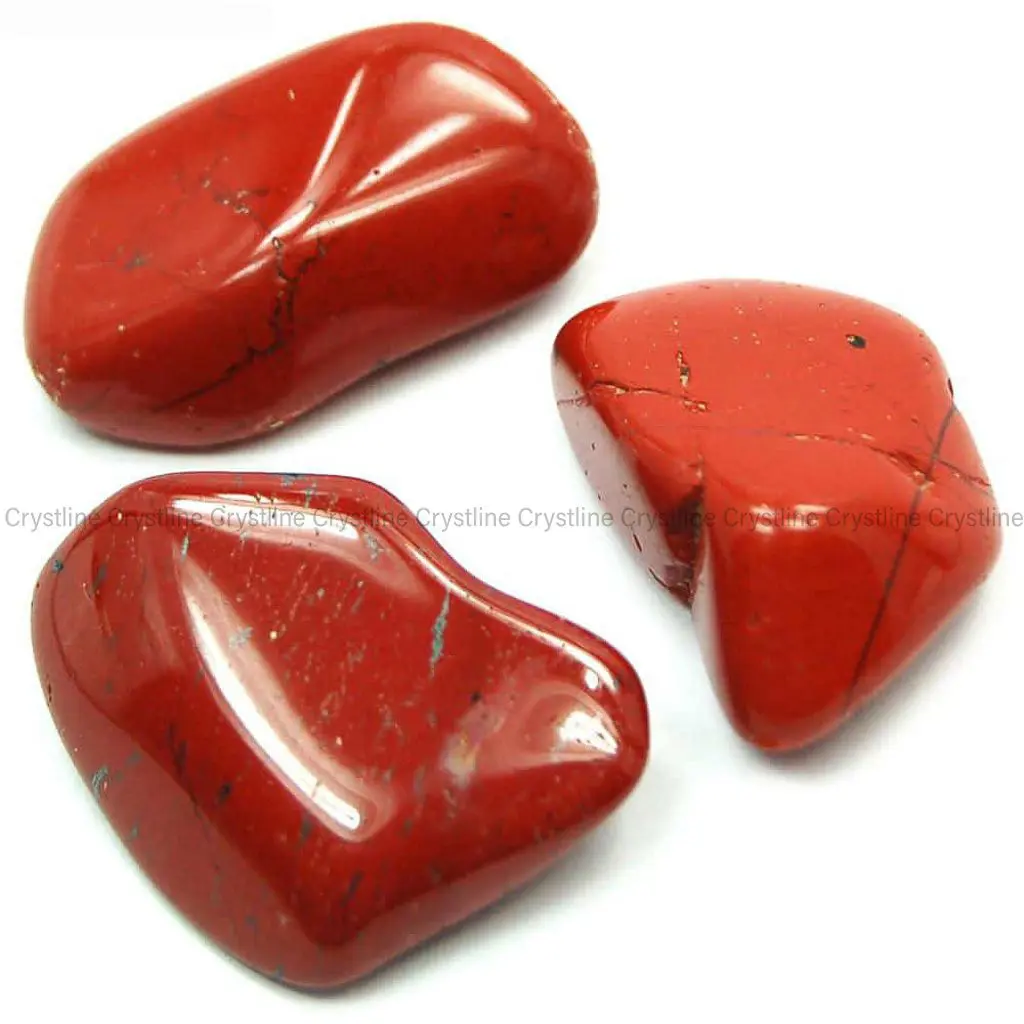 Red Jasper Tumbled Stones by Crystline