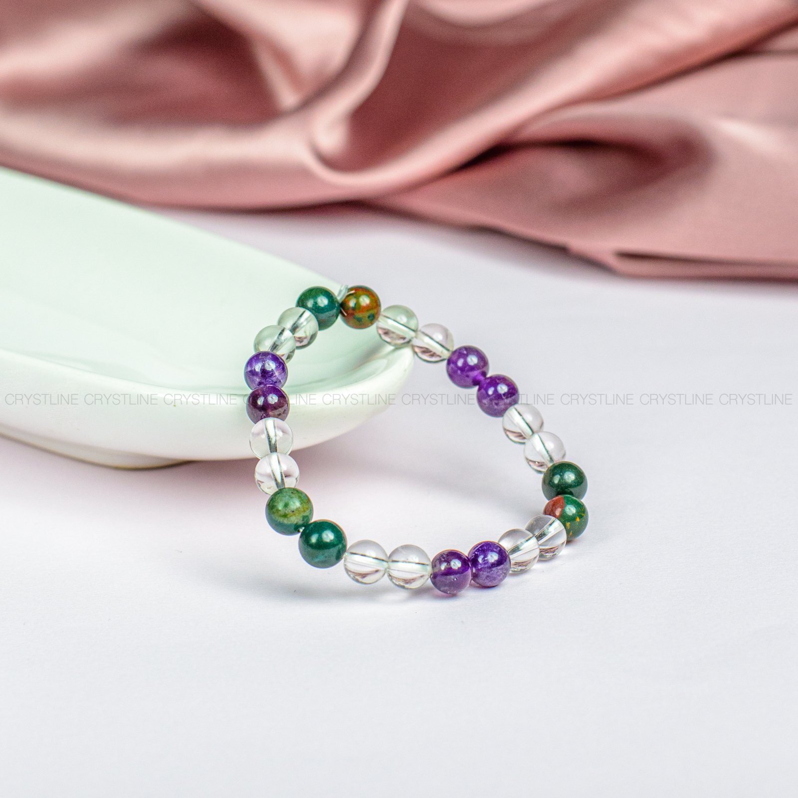 Fluorite Round Bracelet - Mystic Crystal Dream