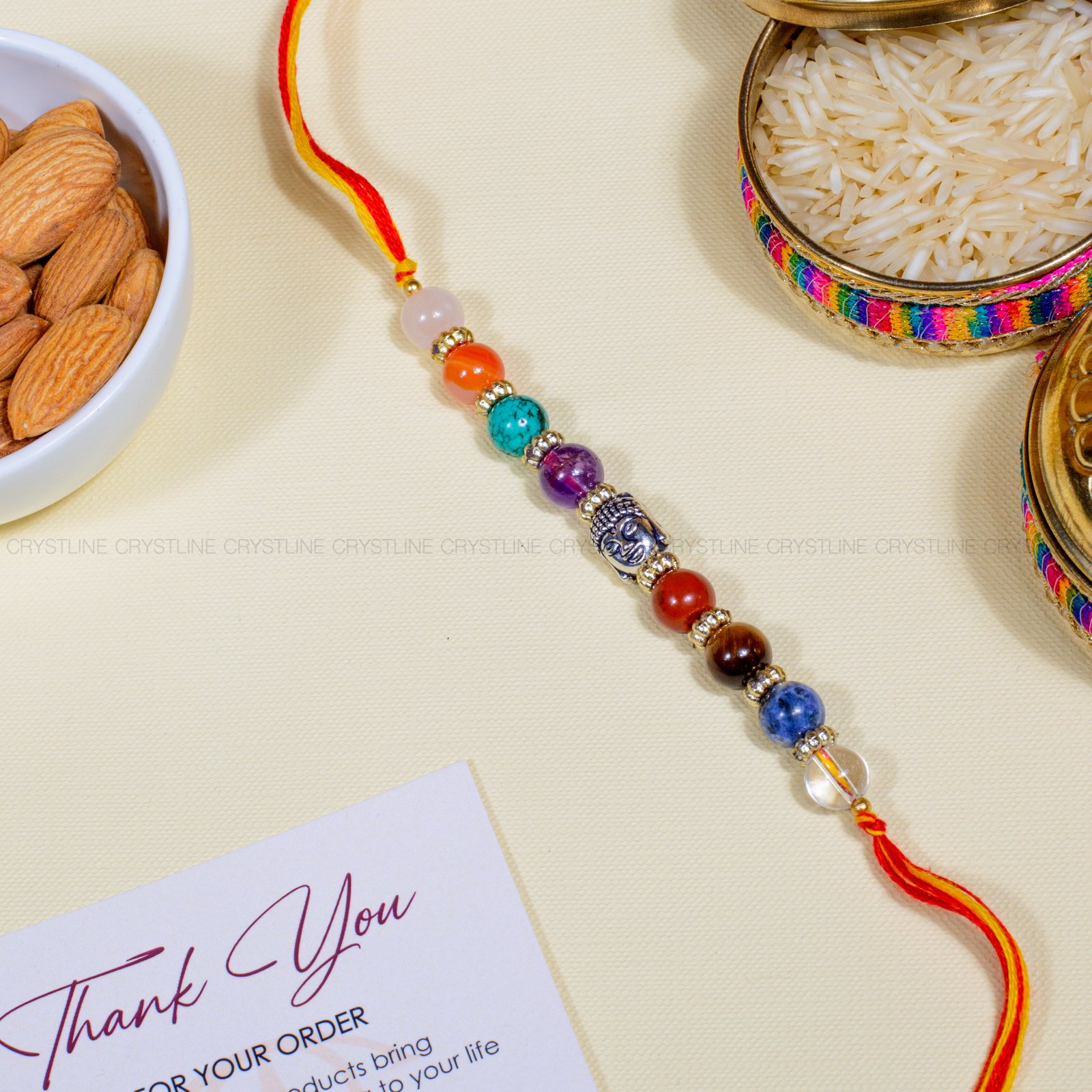 Colorfull Crystal Rakhi