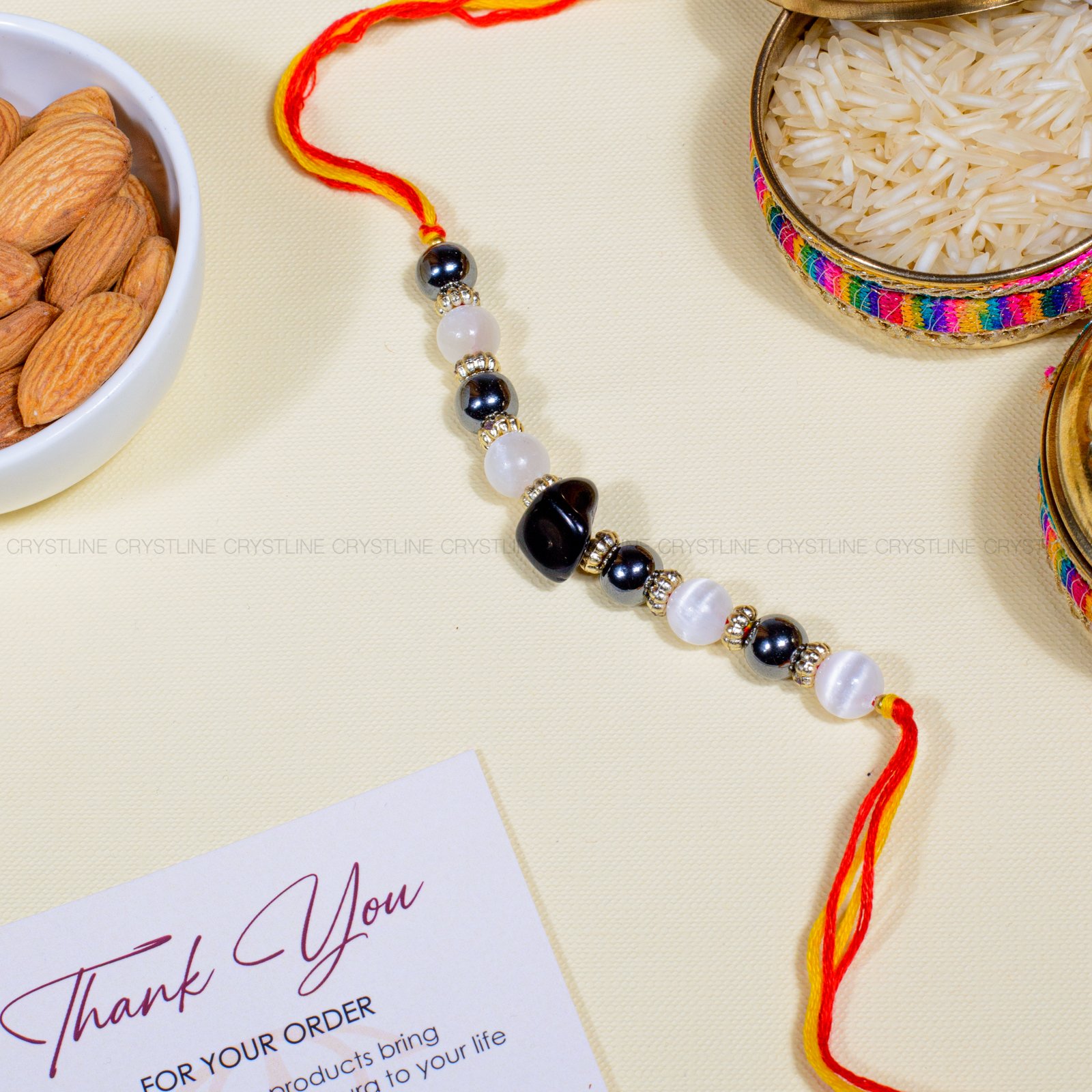 Black Crystal rakhi